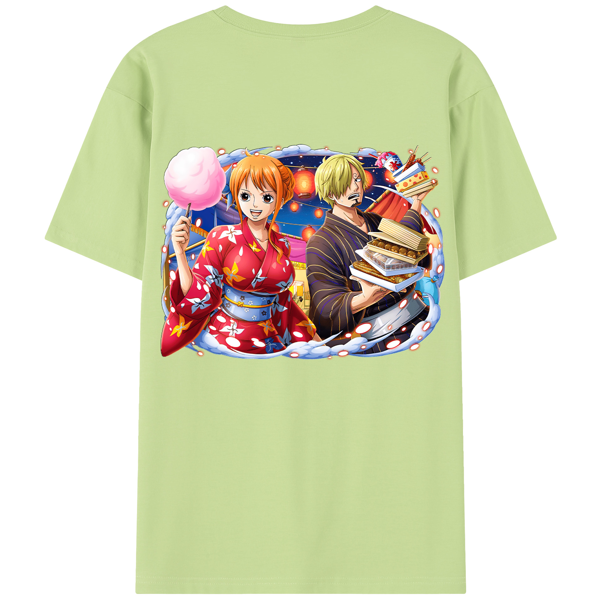 ワンピース サンジ ONE PIECE Sanji 綿100％半袖Tシャツ（背面プリント）
